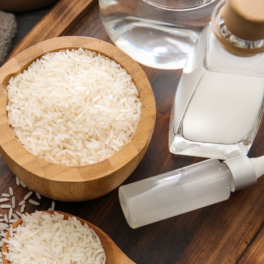 Rice and Rice Water In bottles