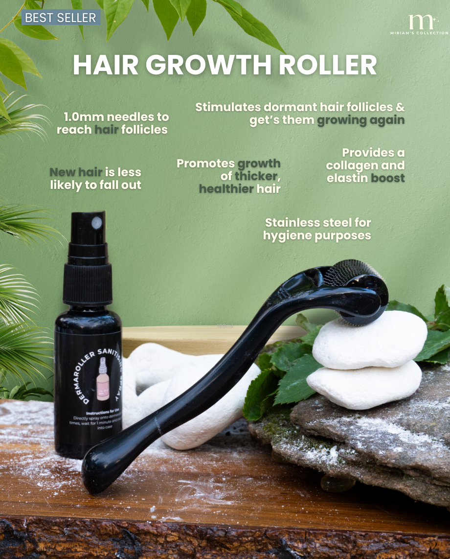 Black Hair Growth Roller (Dermaroller 1.0mm)