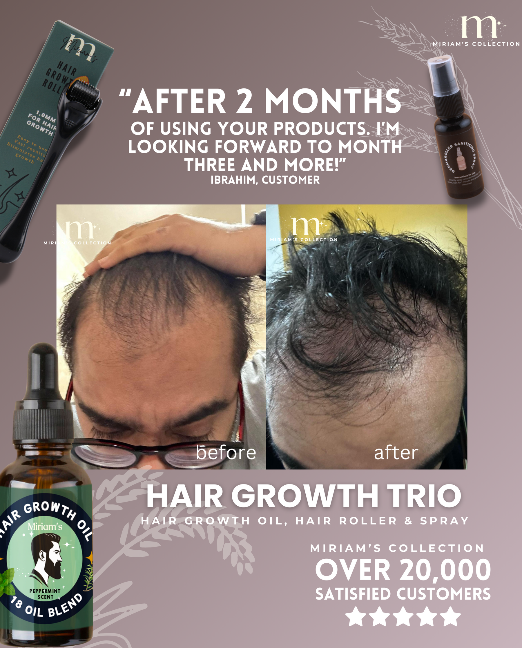 Men's Hair Growth Oil (18 oil blend)